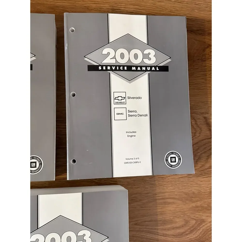 🚗 2003 Chevy Silverado GMC Sierra Denali Factory Service Manual Set 5 Vol